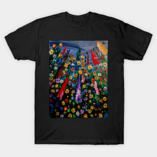 Wild flowers at night T-Shirt